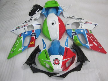 Yamaha R6 98-02 Verkleidungen - Blau Rot Fiat Kastinee