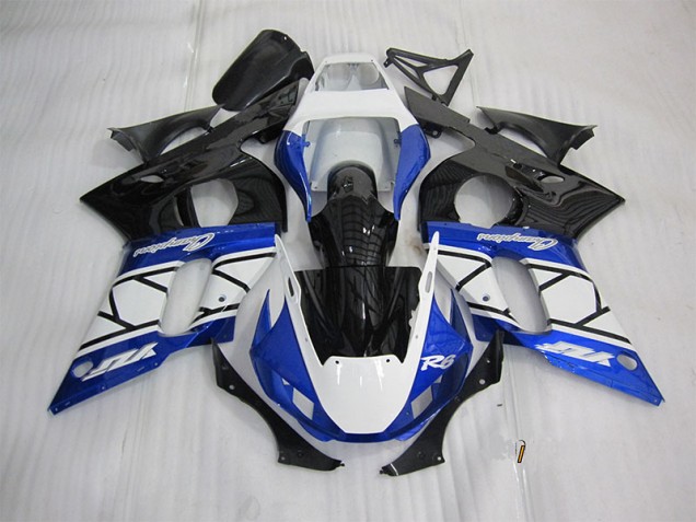 Yamaha R6 98-02 Verkleidungen - Blau Weiß Schwarz