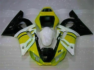Yamaha R6 98-02 Verkleidungen - Gelb Weiß