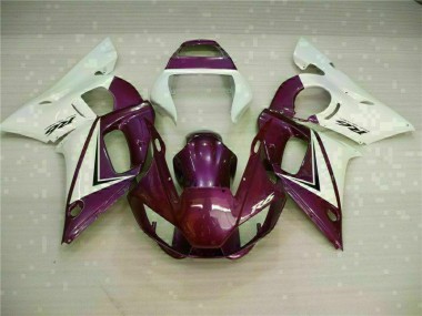 Yamaha R6 98-02 Verkleidungen - Lila Weiß