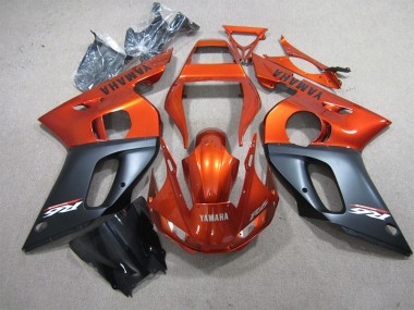 Yamaha R6 98-02 Verkleidungen - Orange Schwarz