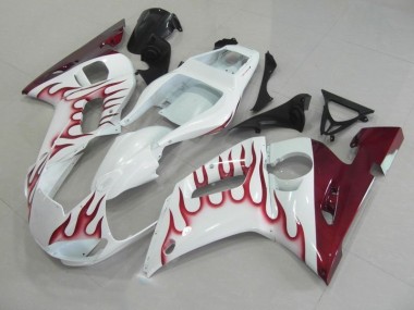 Yamaha R6 98-02 Verkleidungen - Rot Flamme