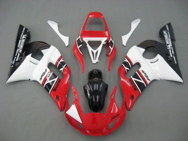 Yamaha R6 98-02 Verkleidungen - Rot Weiß Schwarz